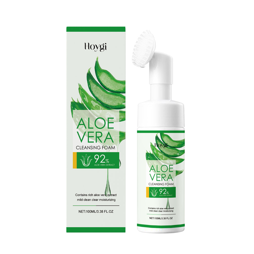 Aloe Vera Cleansing Foam Face Gently Cleanses Skin Care product